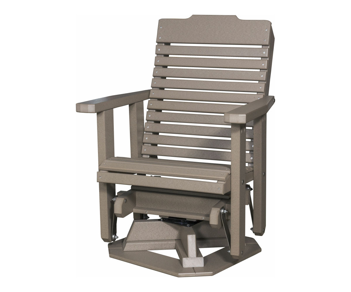 2' Curveback Swivel Glider Greene Prairie Woodworks