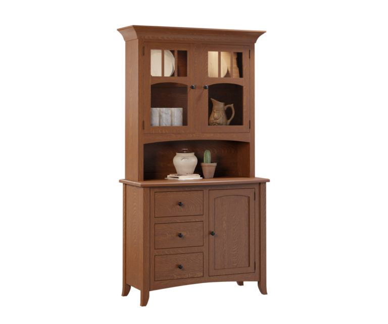 Settler's Ridge 3 Door Hutch Greene Prairie Woodworks