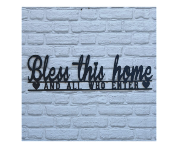 Bless This Home Plaque